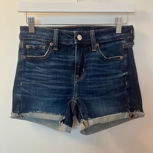 American Eagle Outfitters Dark Blue Jean Shorts Like New